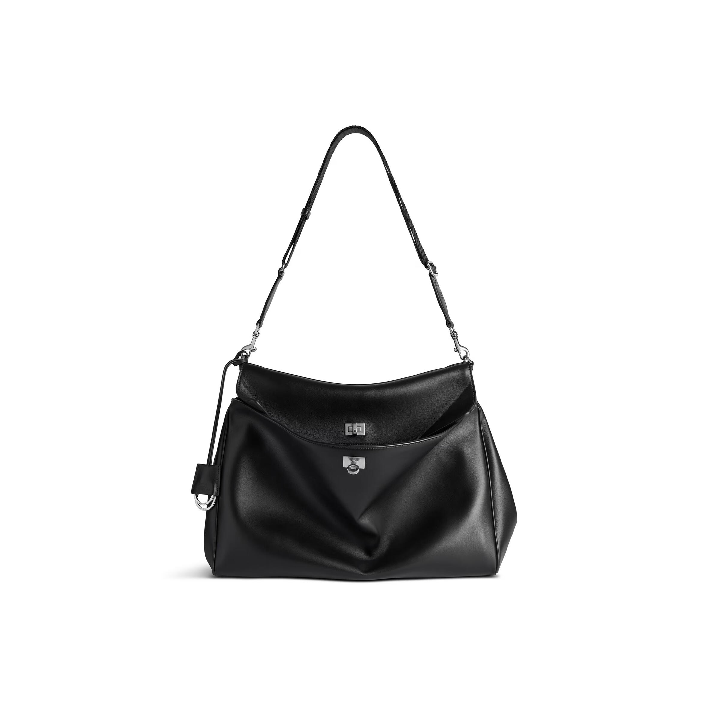 Ba1en*iaga men''s rodeo messenger bag in black 8218872abox1000 (40*30*11cm)